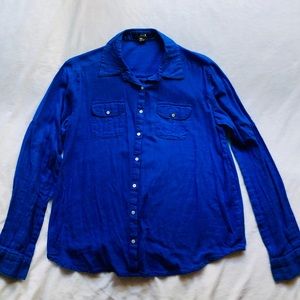Forever 21 bright blue button down